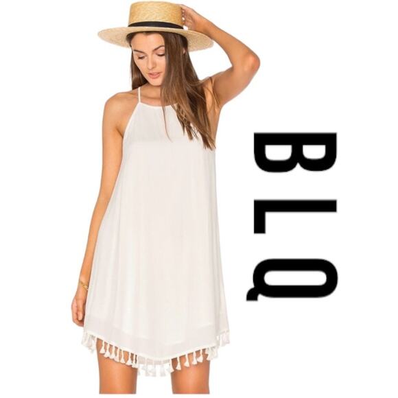 BLQ Basiq Tank Dress With Tassel White Size 2 - Picture 1 of 12